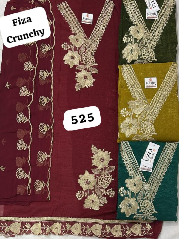 Jagbandhu Crunchy Top Nazneen Dupatta Unstitched Suits