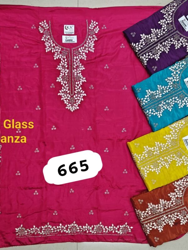 KV Glass Top Nazneen Dupatta Unstitched Suits