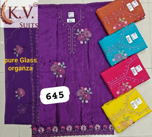 KV Glass Top Nazneen Dupatta Unstitched Suits