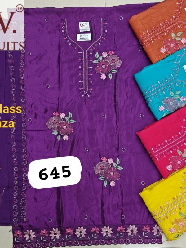 KV Glass Top Nazneen Dupatta Unstitched Suits