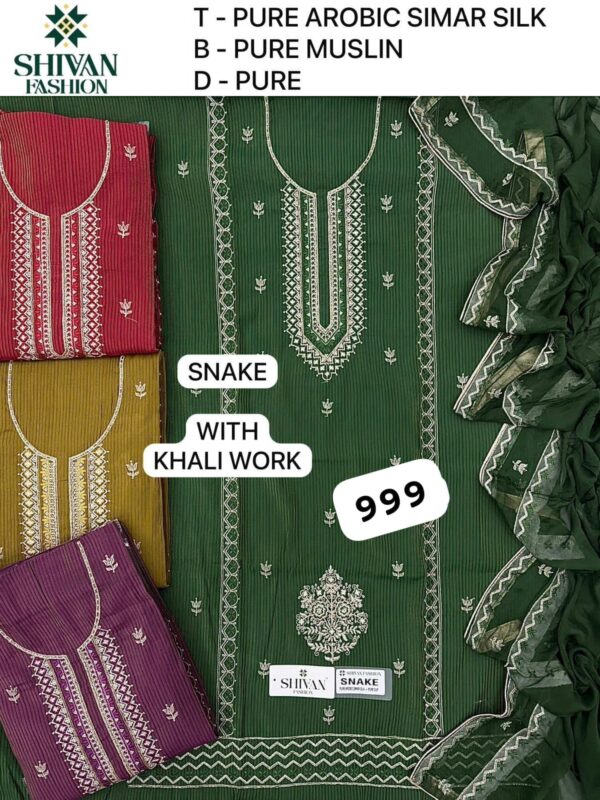 252231 Shivansh Shimmer Top Pure Chiffon Dupatta Unstitched Suits