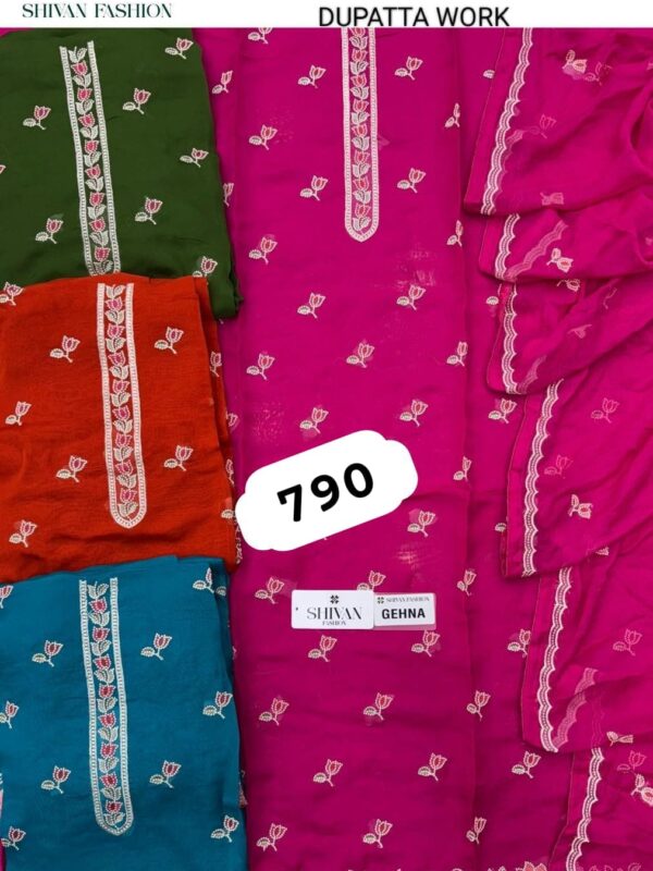 252249 Shivansh Organza Top Pure Chiffon Dupatta Unstitched Suits