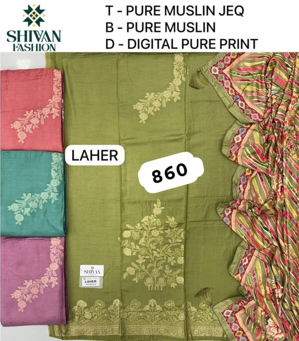 252264 Shivansh Muslin Top Muslin Dupatta Unstitched Suits