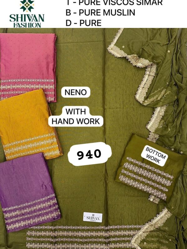 252281 Shivansh Shimmer Top Pure Chiffon Dupatta Unstitched Suits