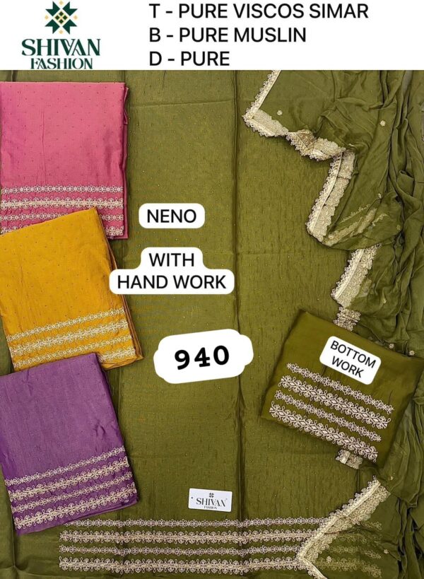 252281 Shivansh Shimmer Top Pure Chiffon Dupatta Unstitched Suits