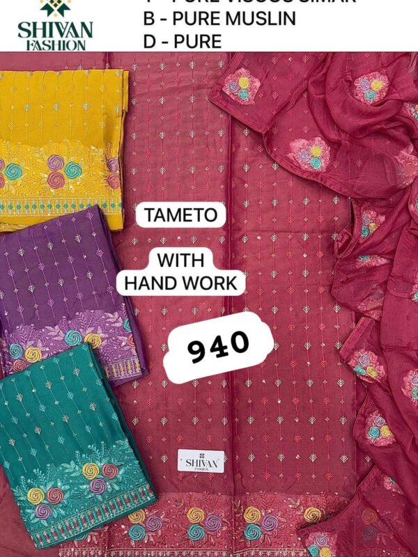 252293 Shivansh Shimmer Top Pure Chiffon Dupatta Unstitched Suits