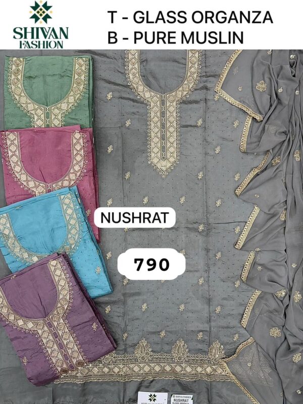 Shivansh Organza Top Nazneen Dupatta Unstitched Suits