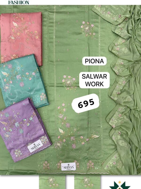 252308 Shivansh Jaam Top Pure Chiffon Dupatta Unstitched Suits