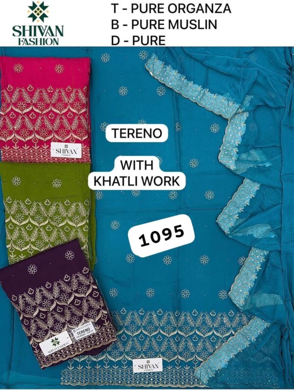 252311 Shivansh Organza Top Pure Chiffon Dupatta Unstitched Suits