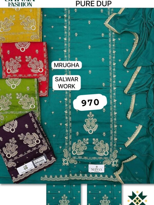 252317 Shivansh Jaam Top Pure Chiffon Dupatta Unstitched Suits
