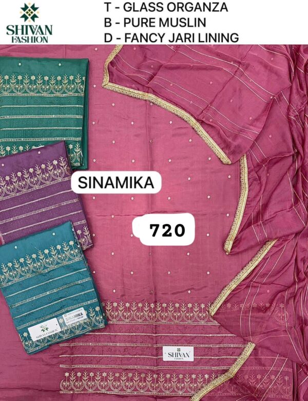 252332 Shivansh Organza Top Nazneen Dupatta Unstitched Suits