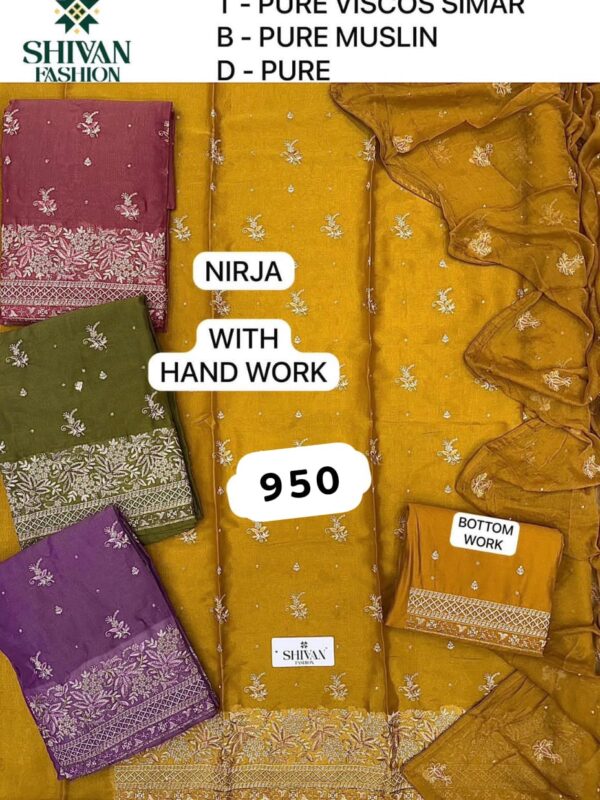 252341 Shivansh Shimmer Top Pure Chiffon Dupatta Unstitched Suits