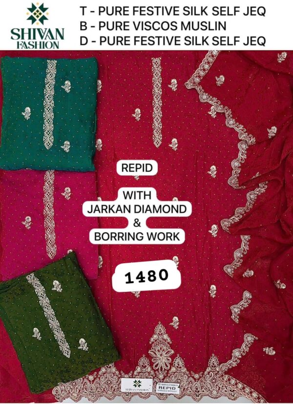 252350 Shivansh Silk Top Other Dupatta Unstitched Suits