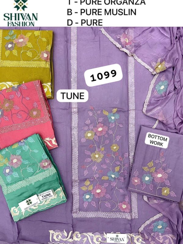 252365 Shivansh Organza Top Pure Chiffon Dupatta Unstitched Suits