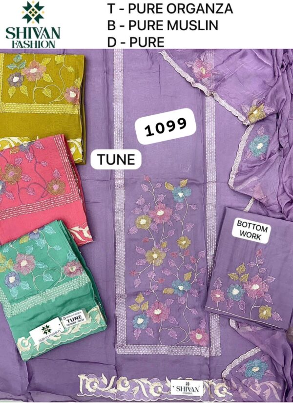 252365 Shivansh Organza Top Pure Chiffon Dupatta Unstitched Suits