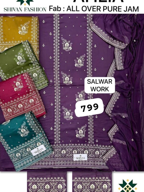 252373 Shivansh Jaam Top Nazneen Dupatta Unstitched Suits