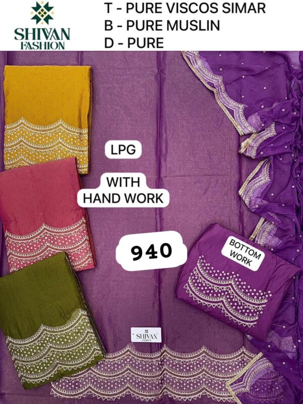 252376 Shivansh Shimmer Top Pure Chiffon Dupatta Unstitched Suits