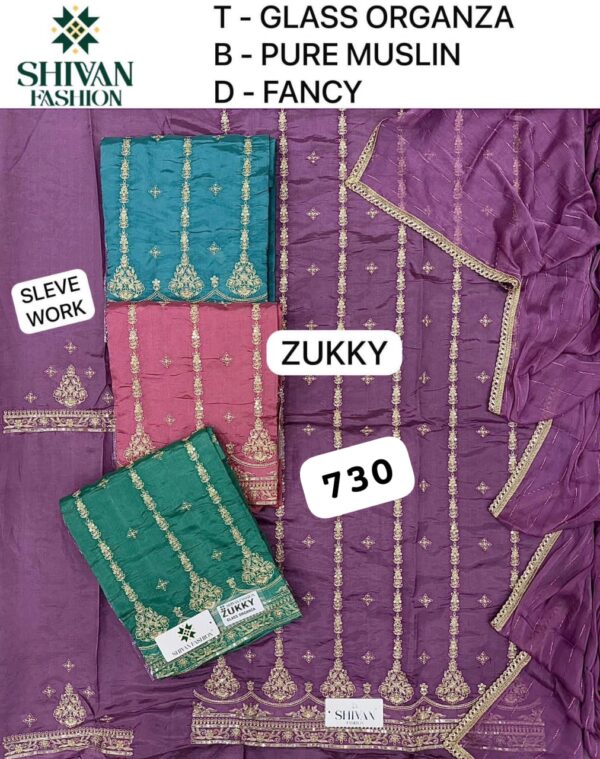 252379 Shivansh Organza Top Nazneen Dupatta Unstitched Suits