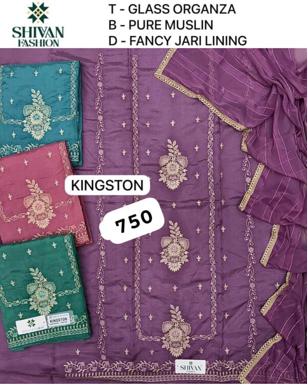 252388 Shivansh Glass Top Nazneen Dupatta Unstitched Suits