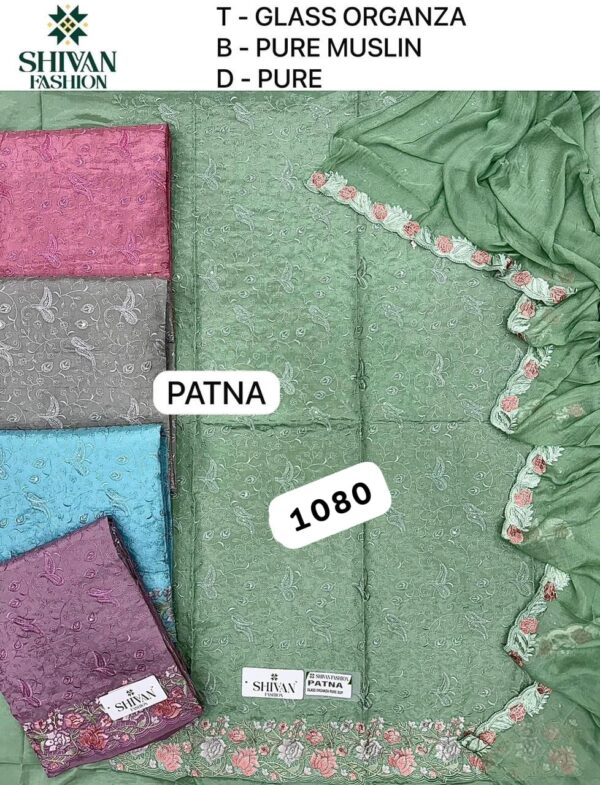 252391 Shivansh Organza Top Pure Chiffon Dupatta Unstitched Suits