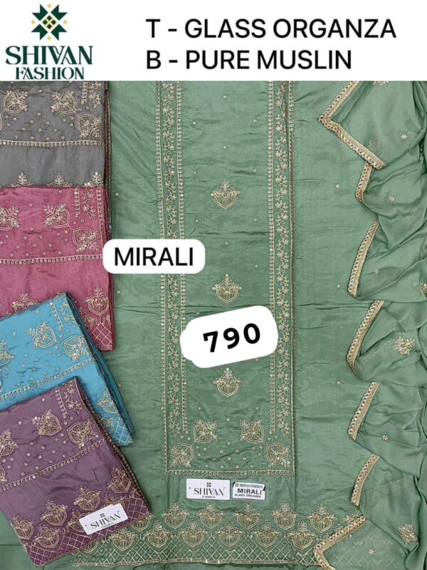 Shivansh Organza Top Nazneen Dupatta Unstitched Suits