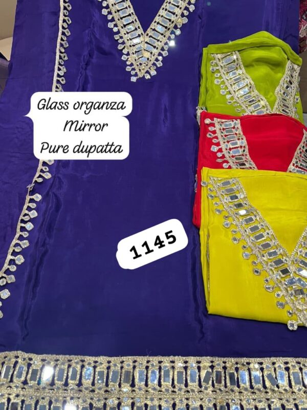 252681 SCAK Glass Top Pure Chiffon Dupatta Unstitched Suits