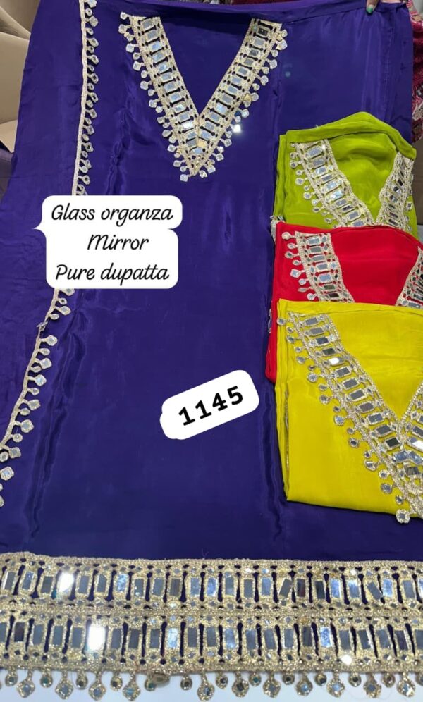 252681 SCAK Glass Top Pure Chiffon Dupatta Unstitched Suits