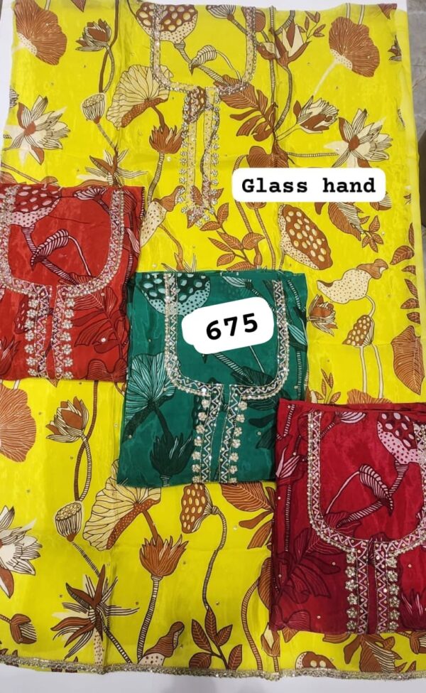 SCAK Glass Top Nazneen Dupatta Unstitched Suits