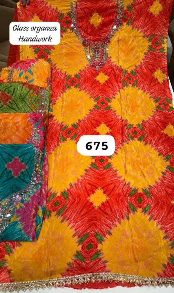 SCAK Organza Top Nazneen Dupatta Unstitched Suits