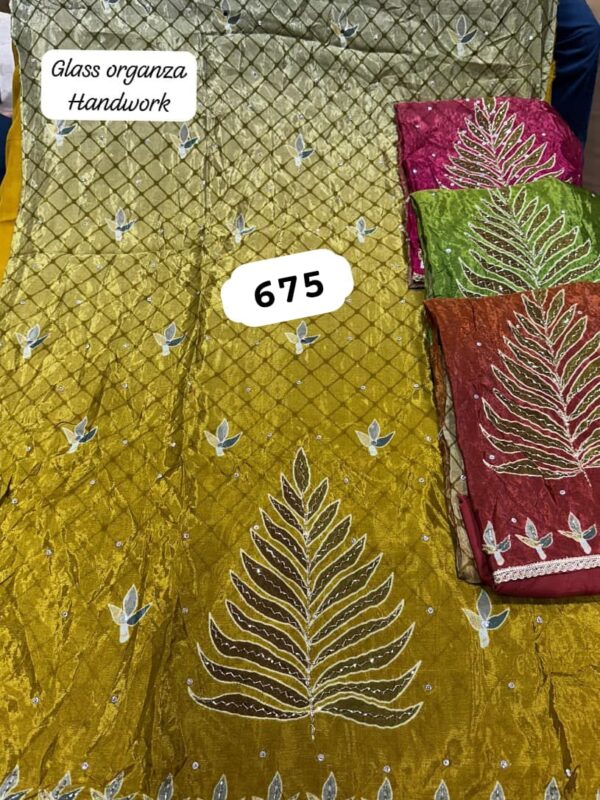 252714 SCAK Organza Top Nazneen Dupatta Unstitched Suits