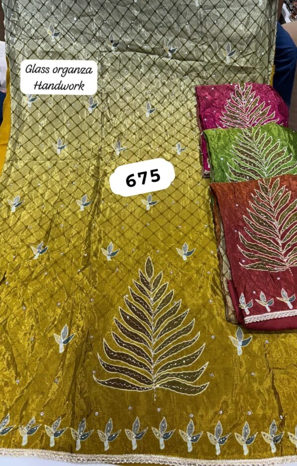 252714 SCAK Organza Top Nazneen Dupatta Unstitched Suits