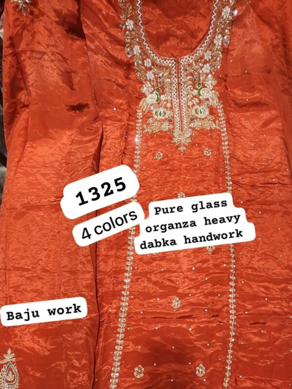 252718 SCAK Glass Top Pure Chiffon Dupatta Unstitched Suits