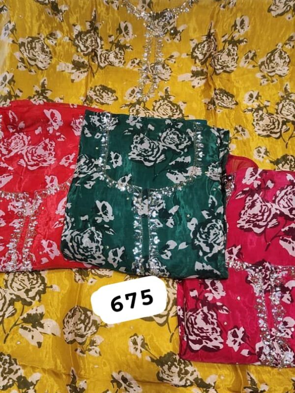 252734 SCAK Organza Top Nazneen Dupatta Unstitched Suits