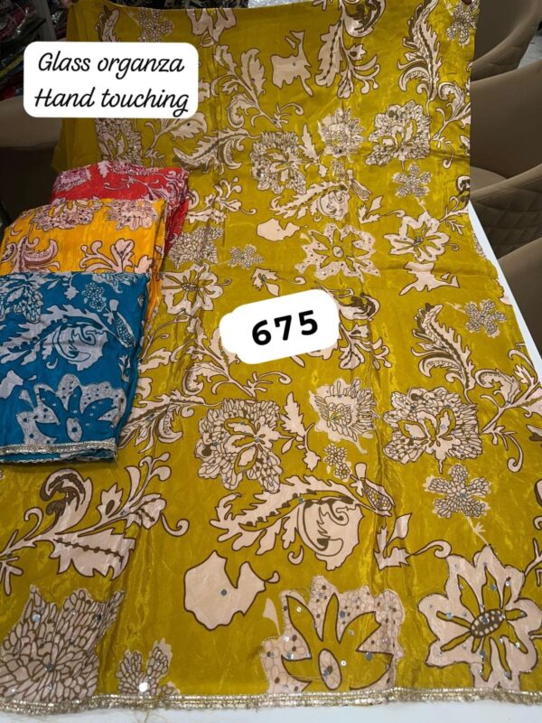 252737 SCAK Glass Top Pure Chiffon Dupatta Unstitched Suits