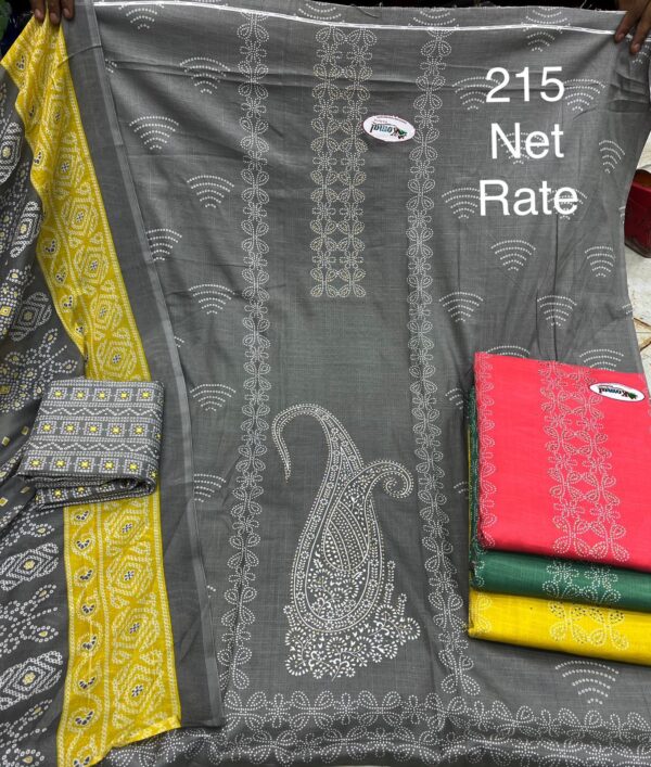 Komal Slub Top Cotton Dupatta Unstitched Suits