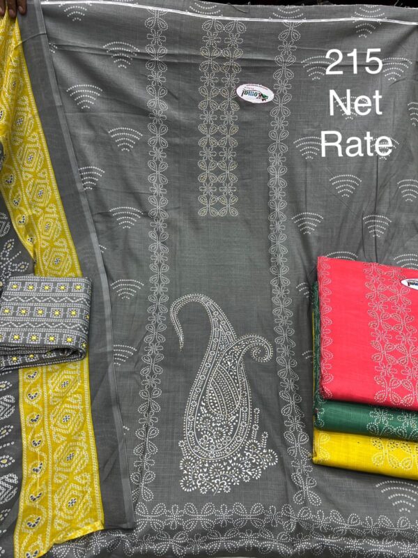 Komal Slub Top Cotton Dupatta Unstitched Suits
