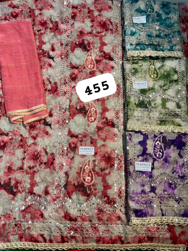 254890 SCAK Organza Top Nazneen Dupatta Unstitched Suits