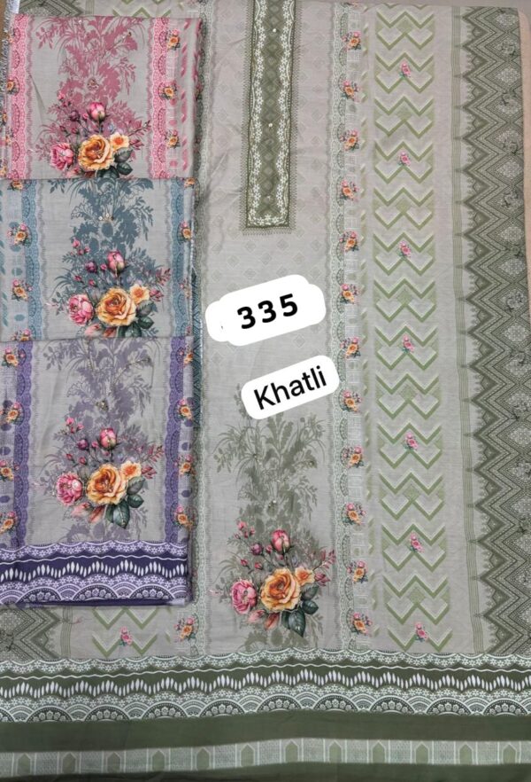 254902 SCAK Linen Top Nazneen Dupatta Unstitched Suits