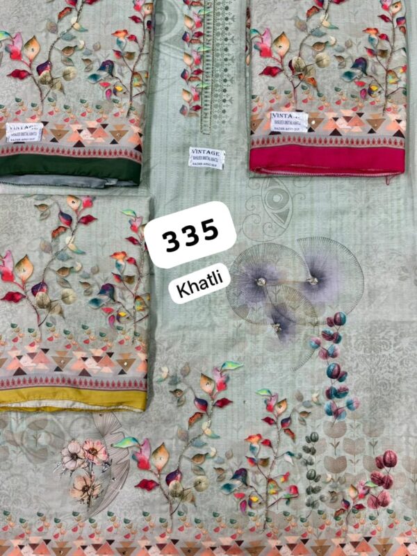 254908 SCAK Muslin Top Nazneen Dupatta Unstitched Suits