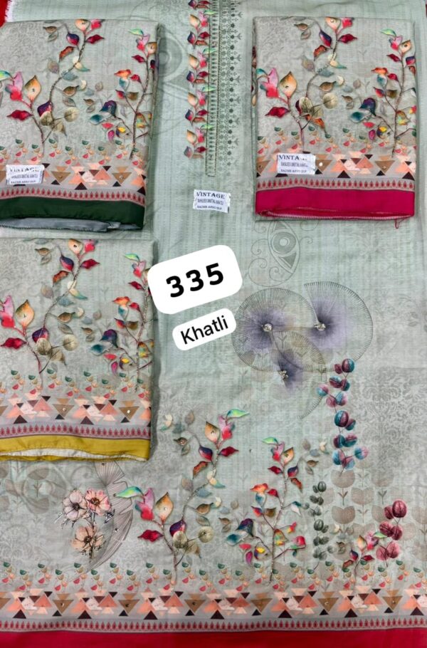 254908 SCAK Muslin Top Nazneen Dupatta Unstitched Suits