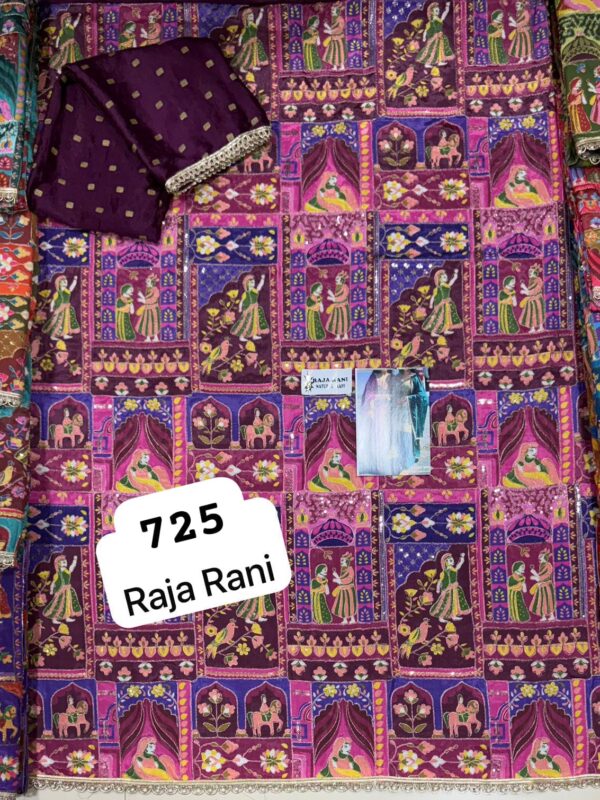 254932 SCAK Crepe Top Nazneen Dupatta Unstitched Suits