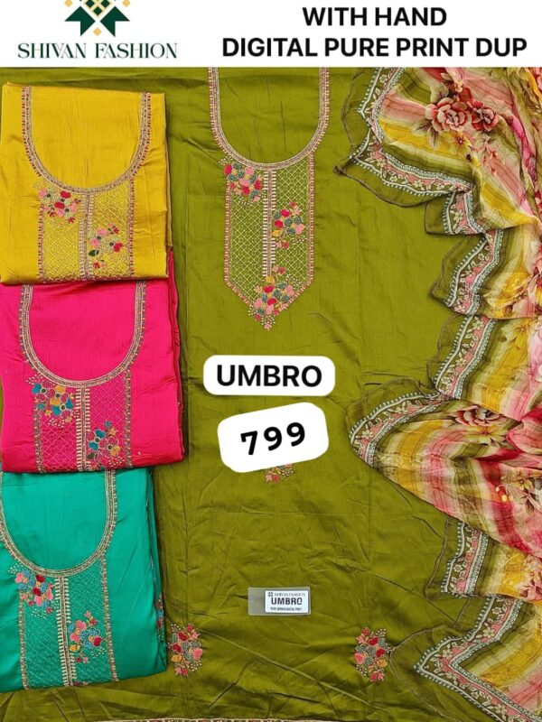 257096 Shivansh Jaam Top Pure Chiffon Dupatta Unstitched Suits