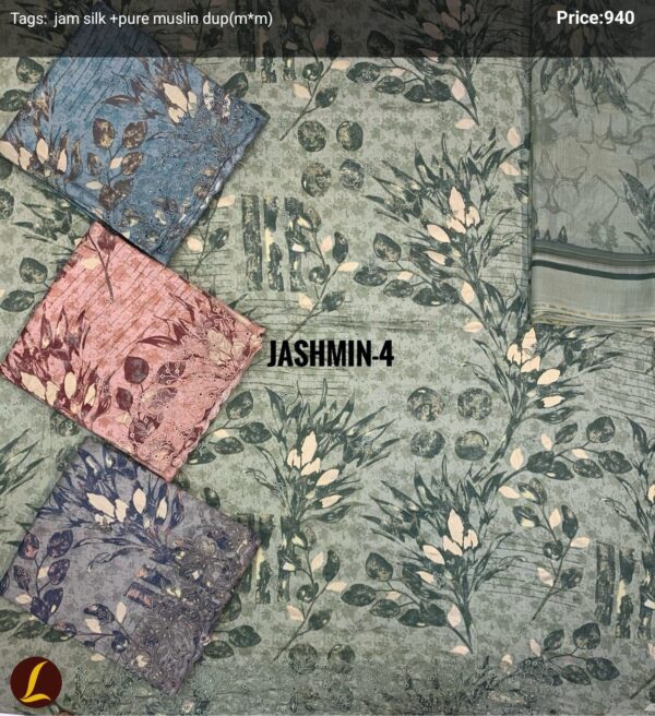 SCAK Jaam Top Muslin Dupatta Unstitched Suits