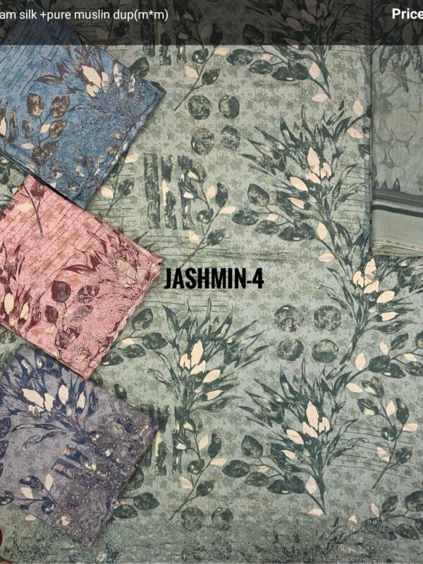 SCAK Jaam Top Muslin Dupatta Unstitched Suits