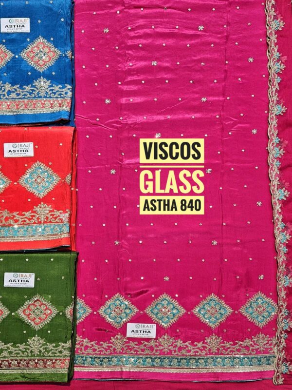 Raj Silk Mills Organza Top Nazneen Dupatta Unstitched Suits