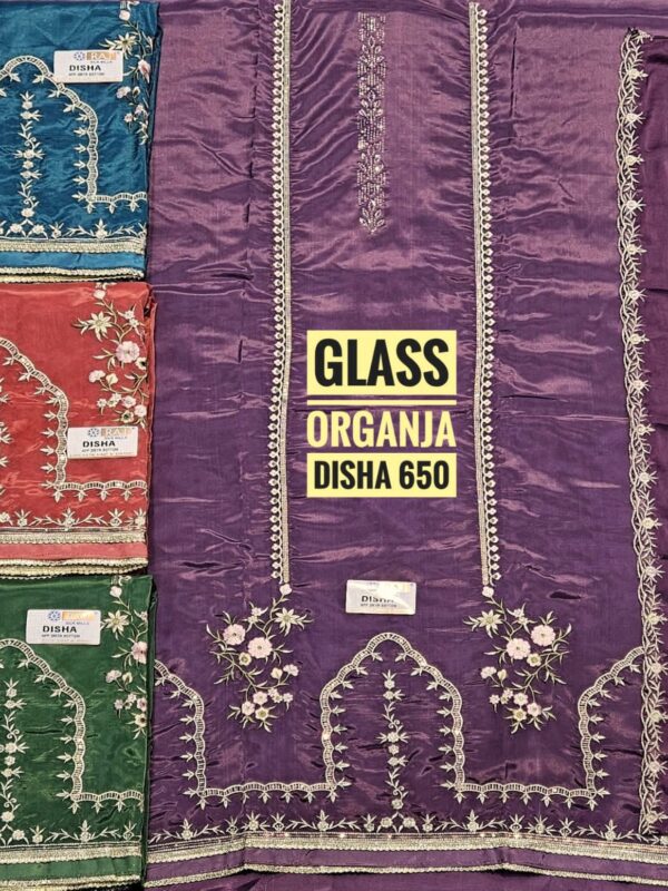 Raj Silk Mills Glass Top Nazneen Dupatta Unstitched Suits