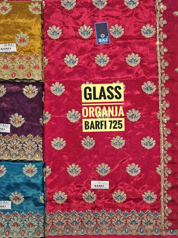 Raj Silk Mills Glass Top Nazneen Dupatta Unstitched Suits