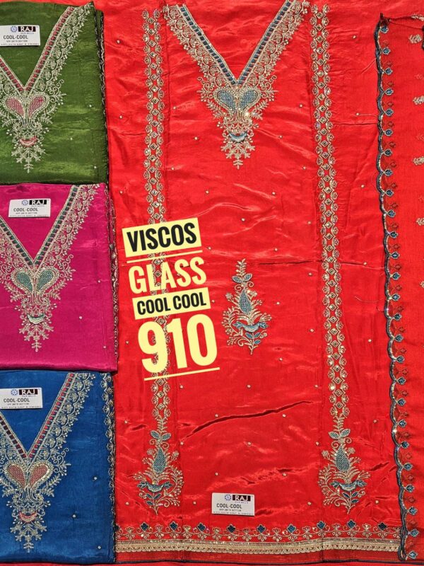 Raj Silk Mills Glass Top Nazneen Dupatta Unstitched Suits