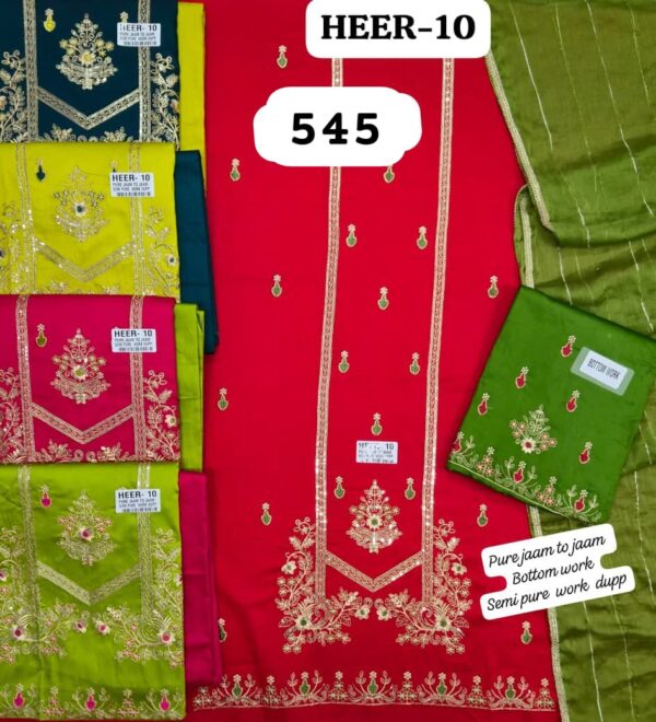 263747 SCAK Jaam Top Nazneen Dupatta Unstitched Suits