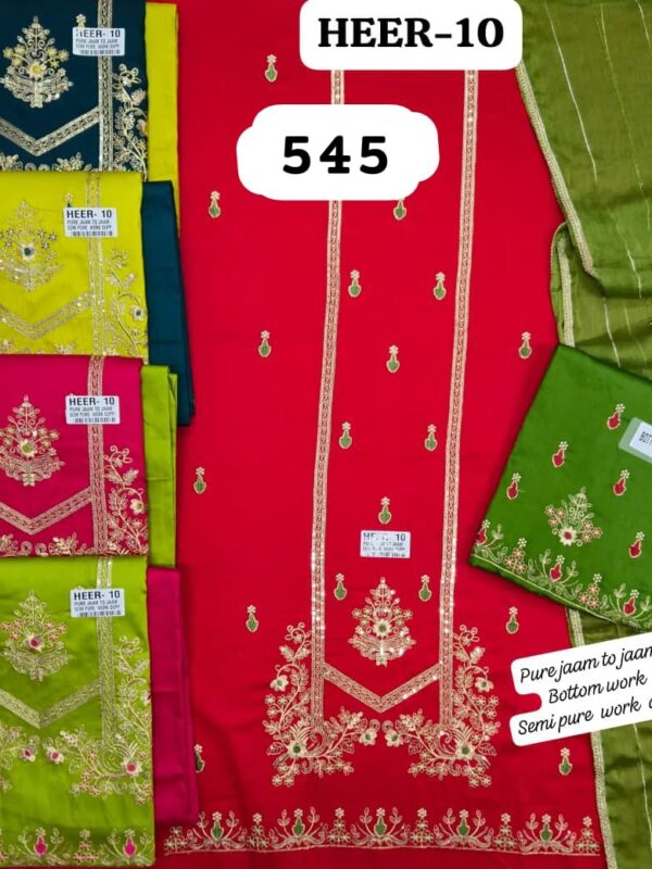 SCAK Jaam Top Nazneen Dupatta Unstitched Suits